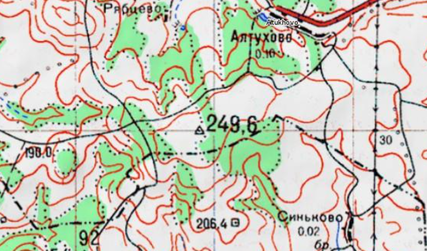 Местонахождение высшей точки Рязанской области