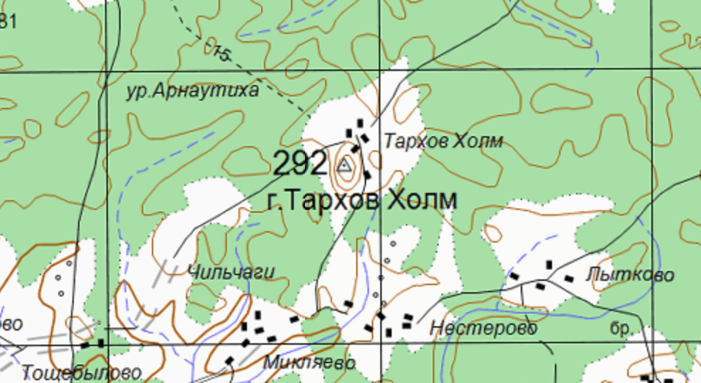Местонахождение высшей точки Ярославской области